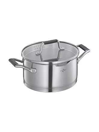 KÜCHENPROFI | Bratentopf 20cm/3l BOLOGNA Edelstahl /Schwarz | 
